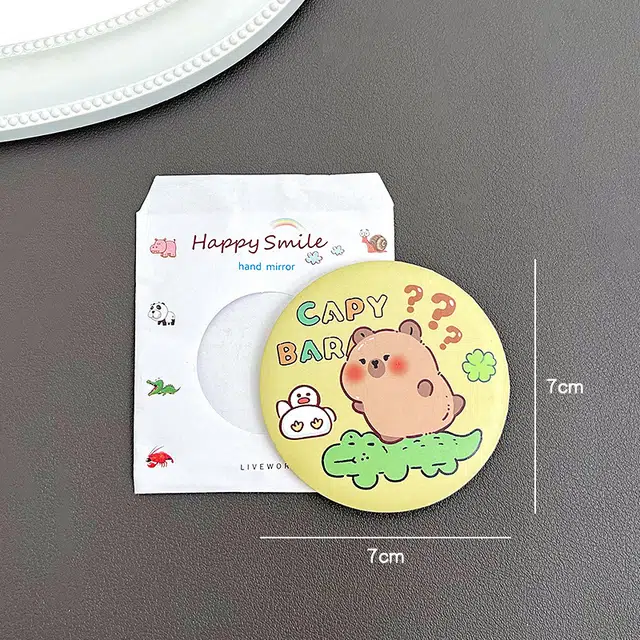 闲略 可爱动物化妆镜 便携梳妆