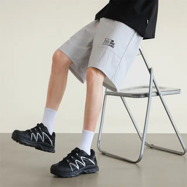 兰缪 简约美式复古百搭舒适休闲短裤 男女同款