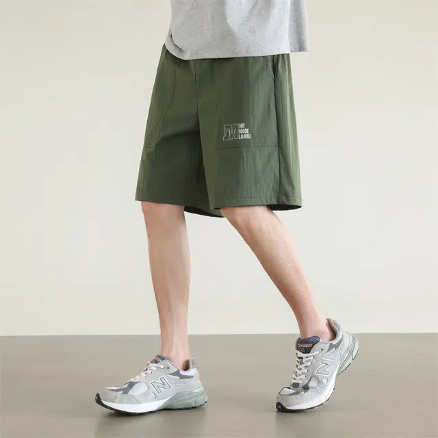 兰缪 简约美式复古百搭舒适休闲短裤 男女同款