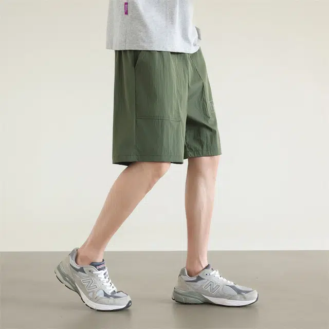 兰缪 简约美式复古百搭舒适休闲短裤 男女同款