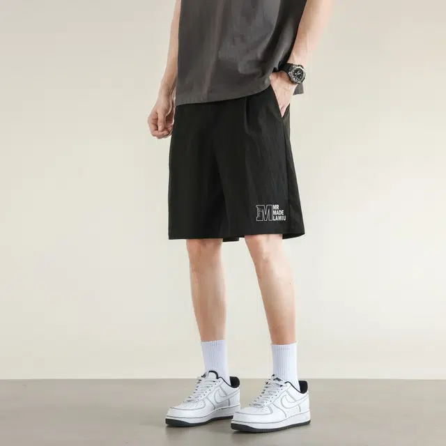 兰缪 基础款户外运动简约休闲短裤 男女同款