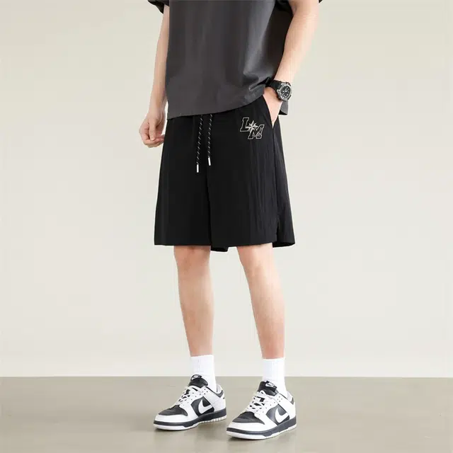 兰缪 基础款简约美式复古日常通勤舒适休闲短裤 男女同款