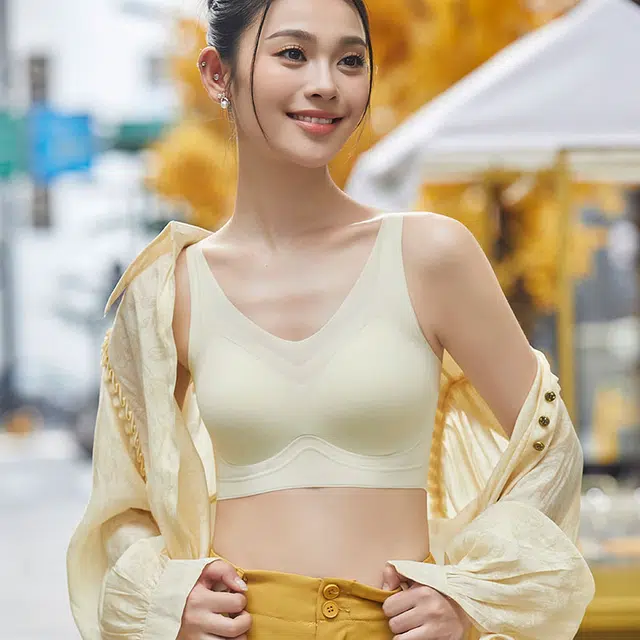 都市丽人 美背舒适透气聚拢薄款无痕睡眠小胸文胸 女款