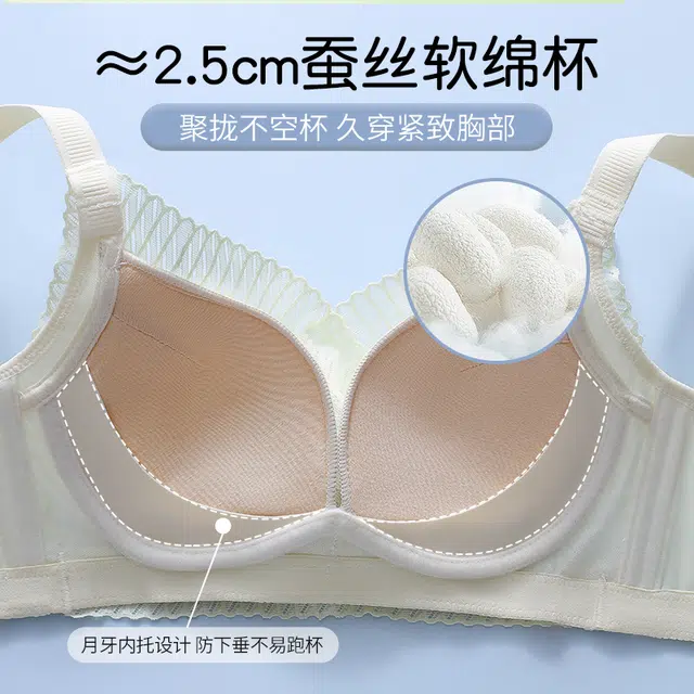 都市丽人 小胸显大聚拢亲肤防下垂收副乳防外扩高弹舒适透气文胸 女款