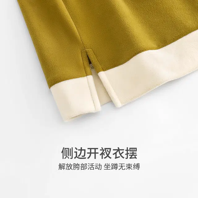都市丽人 简约保暖圆领防静电休闲家居服高颜值抗寒亲肤蓄温长袖长裤睡衣套装 女款 图片色