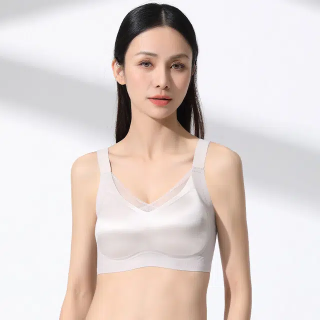 都市丽人 聚拢提拉软支撑裸感无痕舒适光面轻薄透气文胸 女款