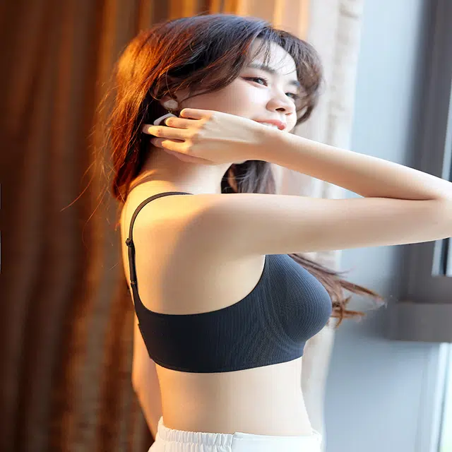 都市丽人 舒适透气聚拢薄款小胸无痕提拉蕾丝调整型文胸 女款