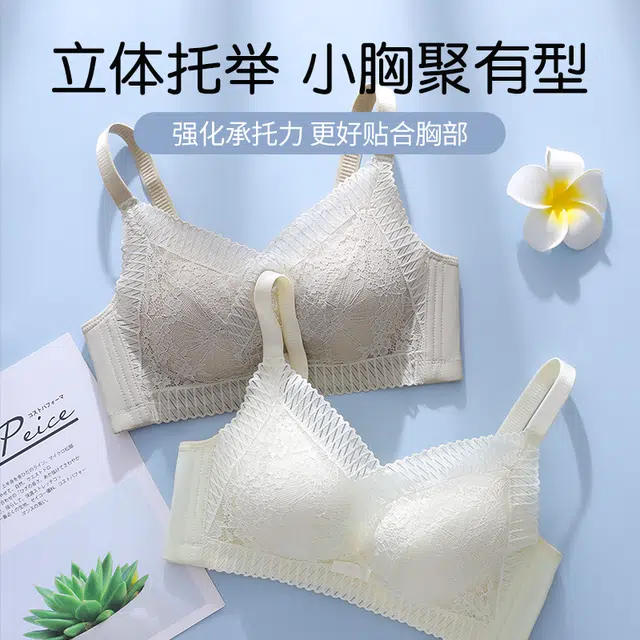 都市丽人 小胸显大聚拢亲肤防下垂收副乳防外扩高弹舒适透气文胸 女款