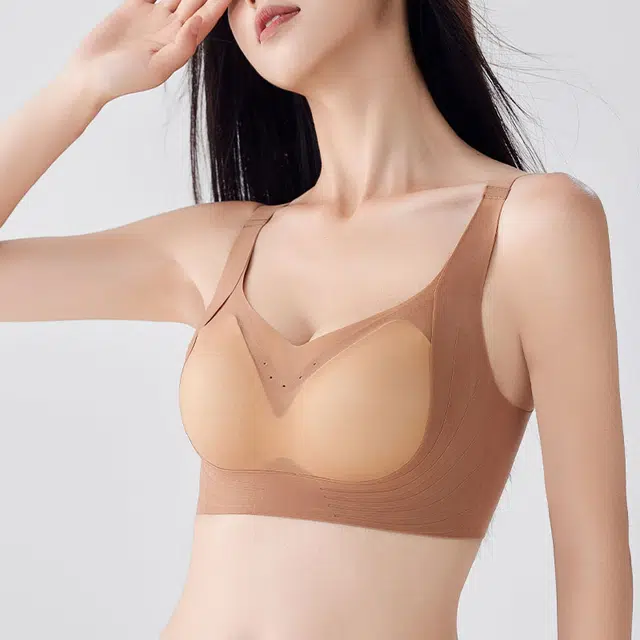 都市丽人 无痕内衣舒适夏季透气聚拢薄款提拉机洗凉感女士睡眠小胸文胸 女款