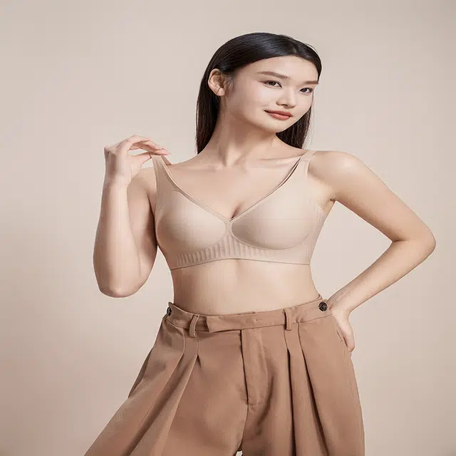 都市丽人 舒适透气聚拢薄款无痕调整型上托文胸 女款