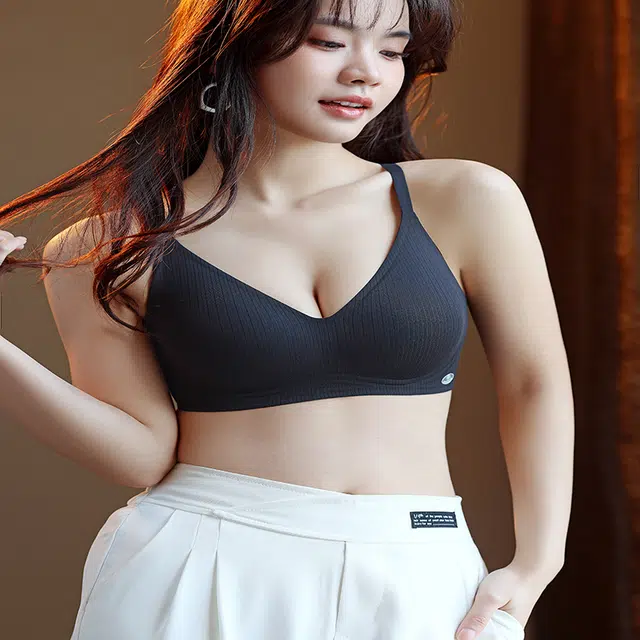 都市丽人 舒适透气聚拢薄款小胸无痕提拉蕾丝调整型文胸 女款