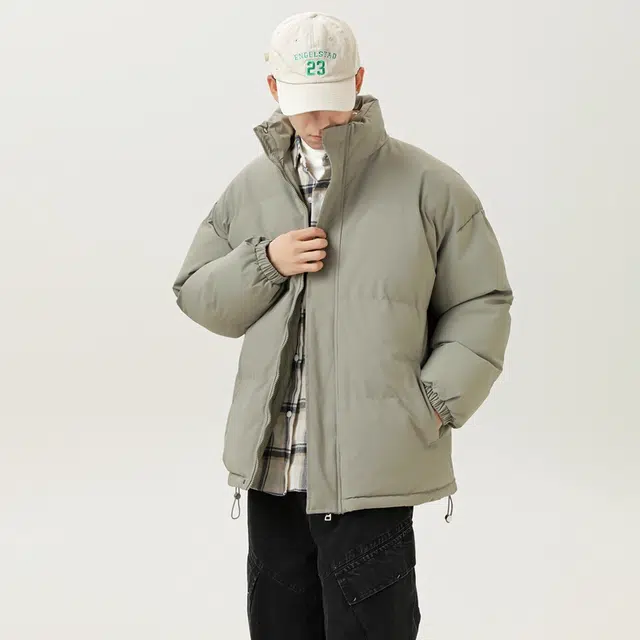 【dme】 立领纯色保暖宽松舒适棉服 男女同款