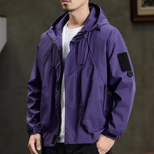 【dme】  美式潮流宽松休闲户外连帽百搭登山服  防水防风速干防寒冲锋衣 男女同款