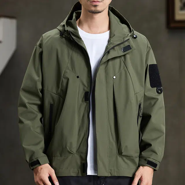 【dme】  美式潮流宽松休闲户外连帽百搭登山服  防水防风速干防寒冲锋衣 男女同款