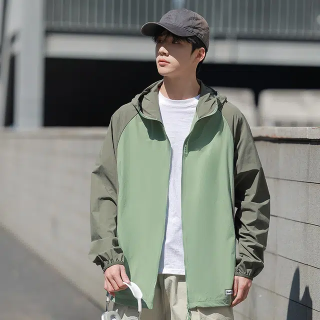 【dme】 轻薄舒适凉感户外休闲运动日常通勤百搭连帽透气防晒服 男女同款