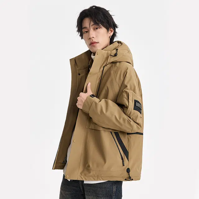【dme】 美式户外工装连帽保暖防风防水羽绒服 男女同款