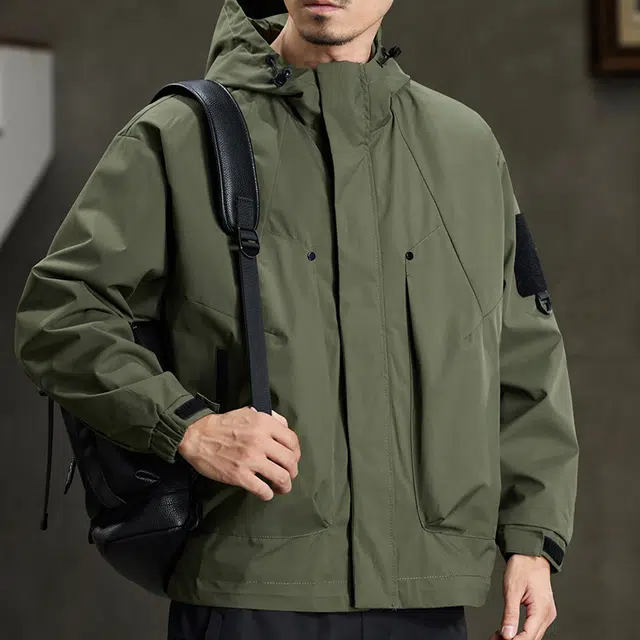 【dme】  美式潮流宽松休闲户外连帽百搭登山服  防水防风速干防寒冲锋衣 男女同款