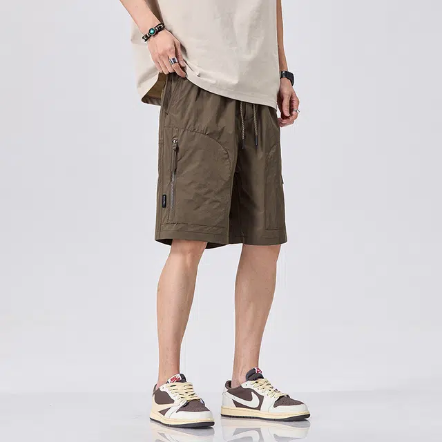 【dme】 美式宽松百搭舒适运动五分休闲短裤 男女同款