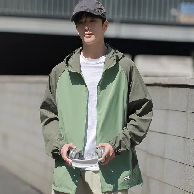 【dme】 轻薄舒适凉感户外休闲运动日常通勤百搭连帽透气防晒服 男女同款