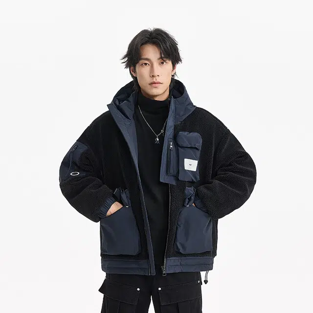 【dme】 日系工装百搭休闲长袖羽绒服 男女同款