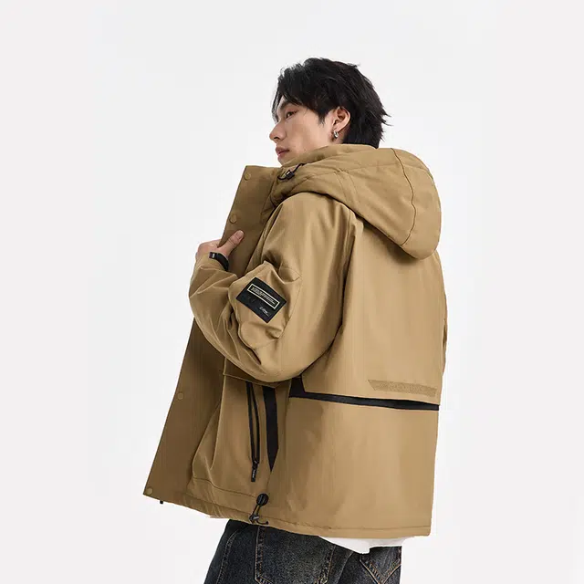 【dme】 美式户外工装连帽保暖防风防水羽绒服 男女同款