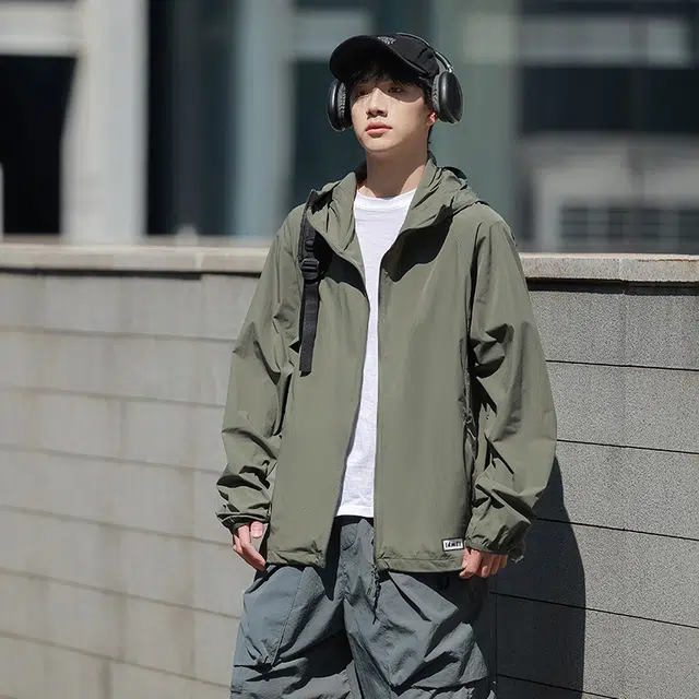 【dme】 轻薄舒适凉感户外休闲运动日常通勤百搭连帽透气防晒服 男女同款