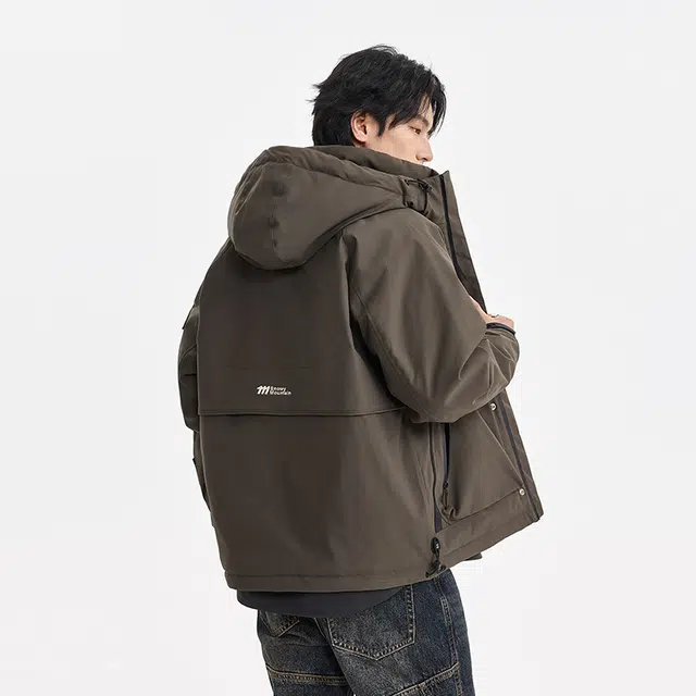 【dme】 户外机能防风防水工装连帽保暖羽绒服 男女同款
