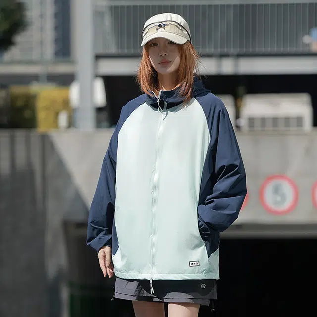 【dme】 轻薄舒适凉感户外休闲运动日常通勤百搭连帽透气防晒服 男女同款