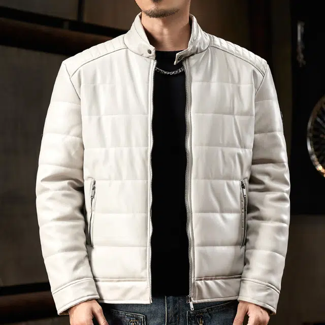 【dme】 复古简约纯色加绒加厚商务棉服 男女同款