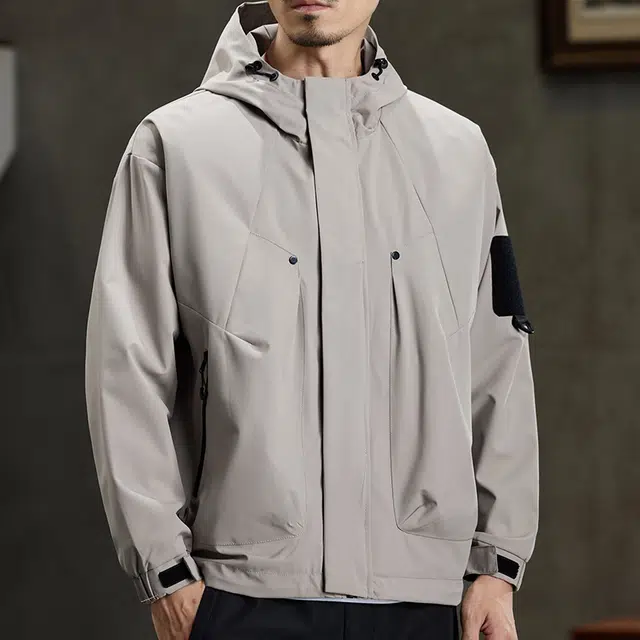 【dme】  美式潮流宽松休闲户外连帽百搭登山服  防水防风速干防寒冲锋衣 男女同款