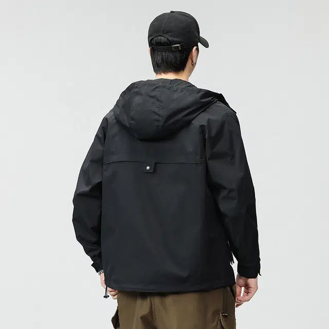【dme】  宽松休闲港风工装大口袋山系户外外套  防水防风保暖冲锋衣 男女同款