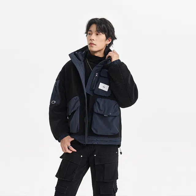 【dme】 日系工装百搭休闲长袖羽绒服 男女同款