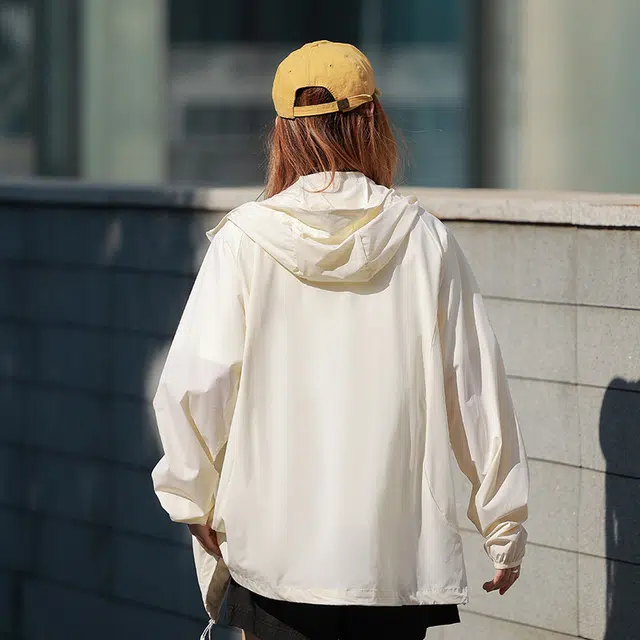 【dme】 轻薄舒适凉感户外休闲运动日常通勤百搭连帽透气防晒服 男女同款