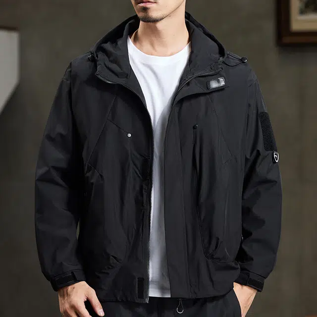 【dme】  美式潮流宽松休闲户外连帽百搭登山服  防水防风速干防寒冲锋衣 男女同款