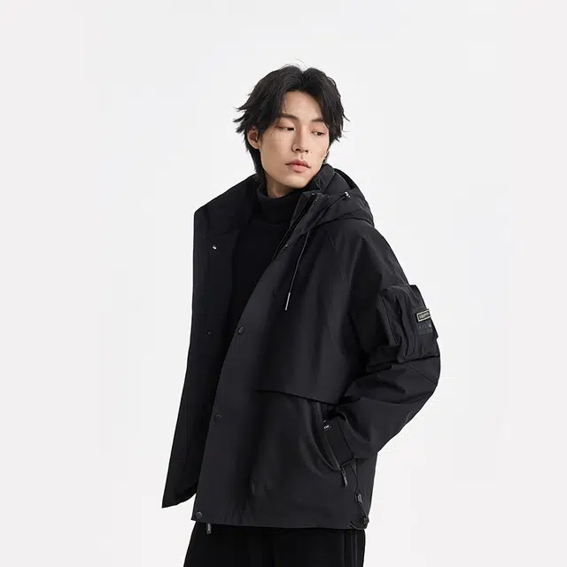 【dme】 美式户外工装连帽保暖防风防水羽绒服 男女同款