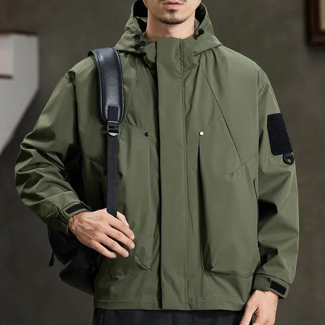 【dme】  美式潮流宽松休闲户外连帽百搭登山服  防水防风速干防寒冲锋衣 男女同款