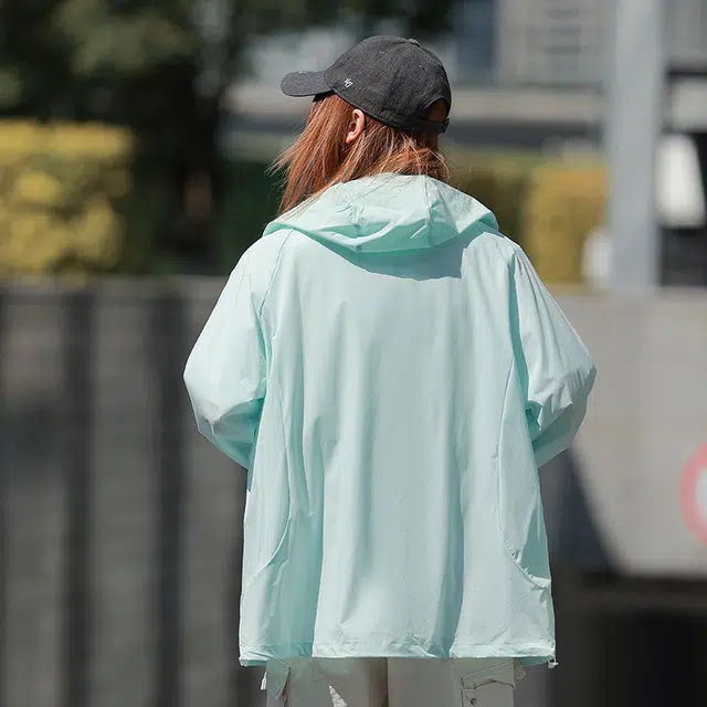 【dme】 轻薄舒适凉感户外休闲运动日常通勤百搭连帽透气防晒服 男女同款