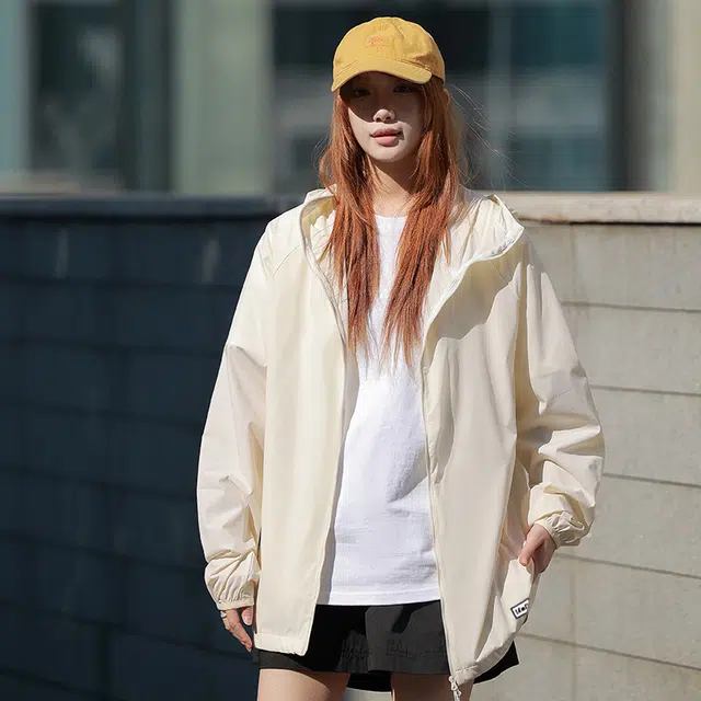 【dme】 轻薄舒适凉感户外休闲运动日常通勤百搭连帽透气防晒服 男女同款