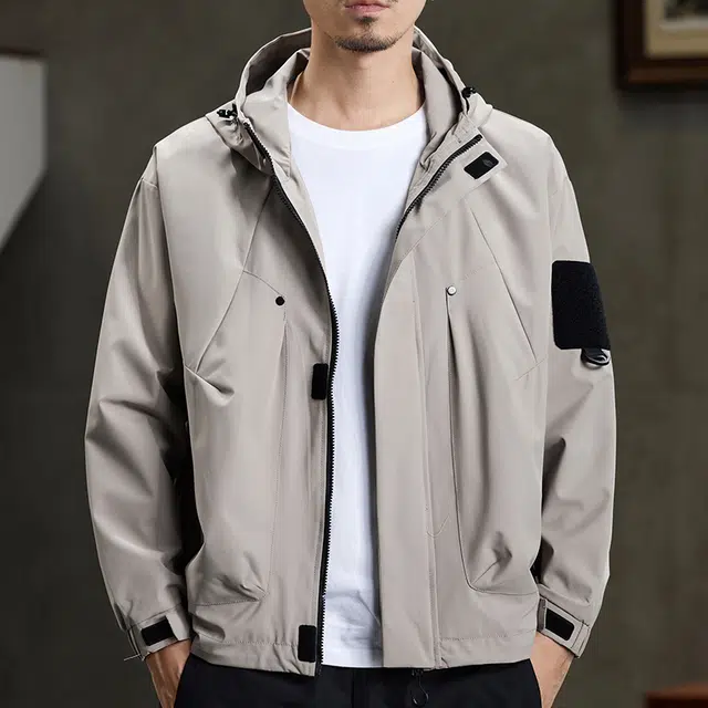 【dme】  美式潮流宽松休闲户外连帽百搭登山服  防水防风速干防寒冲锋衣 男女同款