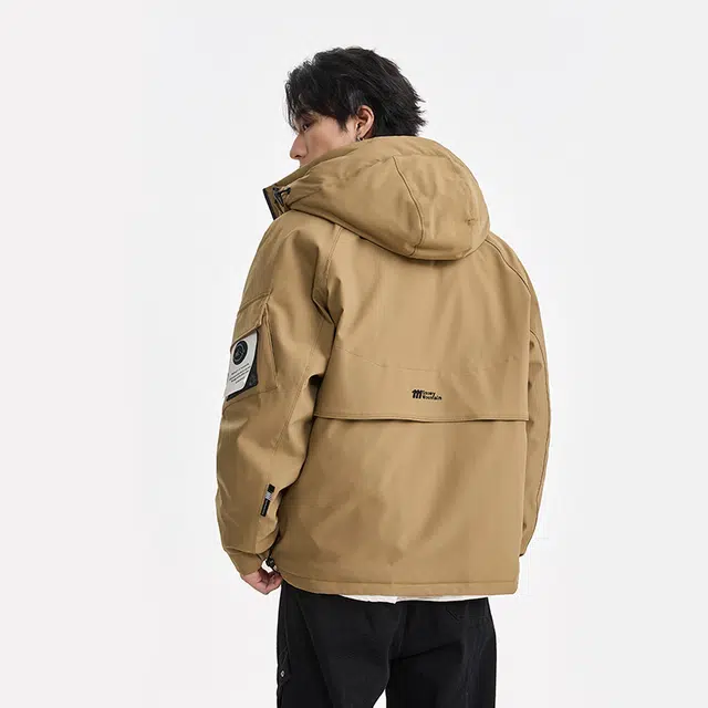【dme】 户外机能防风防水工装连帽保暖羽绒服 男女同款