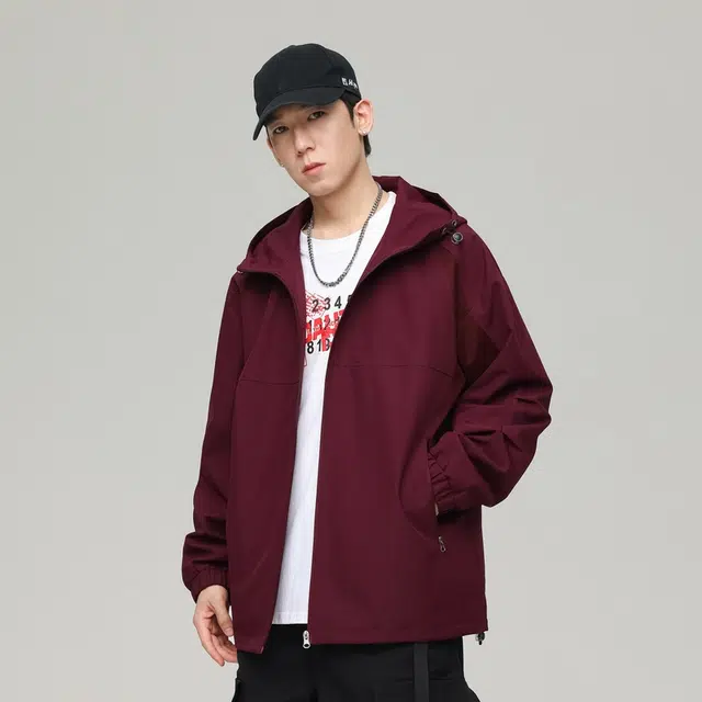 【dme】 潮牌山系连帽工装宽松夹克外套 男女同款