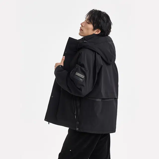 【dme】 美式户外工装连帽保暖防风防水羽绒服 男女同款