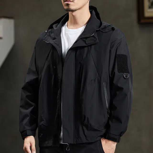 【dme】  美式潮流宽松休闲户外连帽百搭登山服  防水防风速干防寒冲锋衣 男女同款