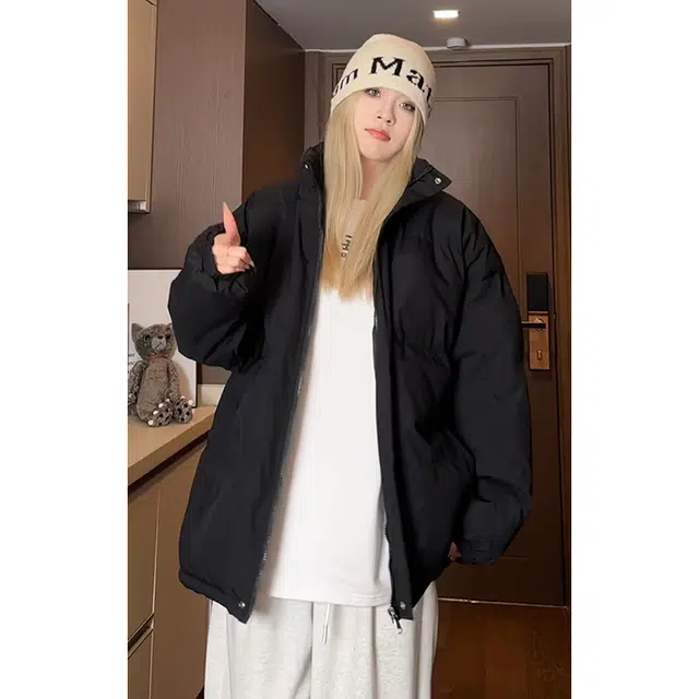 【dme】 加厚保暖面包服纯色百搭立领棉服 男女同款