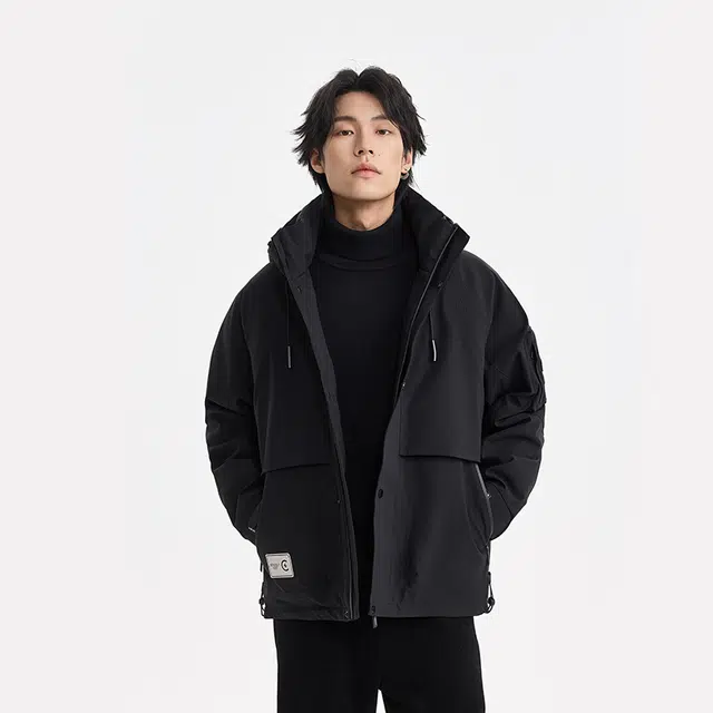 【dme】 美式户外工装连帽保暖防风防水羽绒服 男女同款