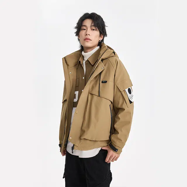 【dme】 户外机能防风防水工装连帽保暖羽绒服 男女同款