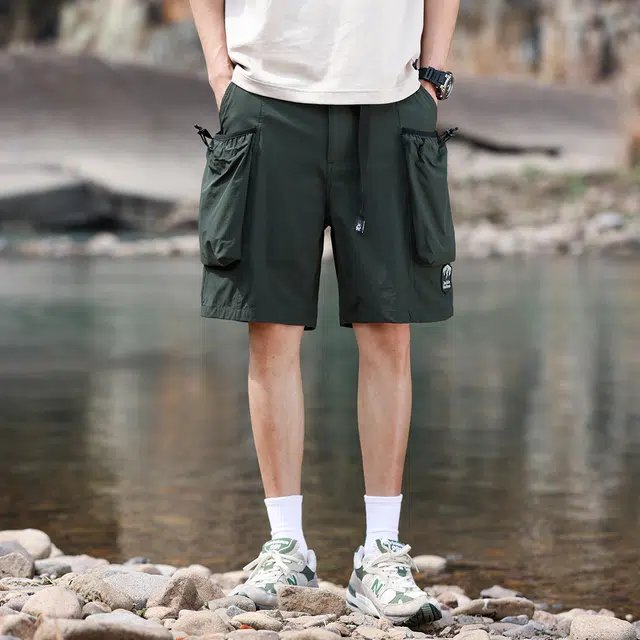 【dme】 纯色美式山系户外潮流运动舒适透气宽松百搭五分休闲短裤 男女同款
