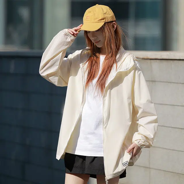 【dme】 轻薄舒适凉感户外休闲运动日常通勤百搭连帽透气防晒服 男女同款