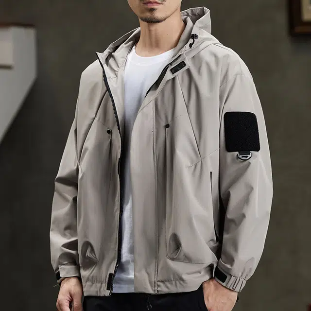 【dme】  美式潮流宽松休闲户外连帽百搭登山服  防水防风速干防寒冲锋衣 男女同款