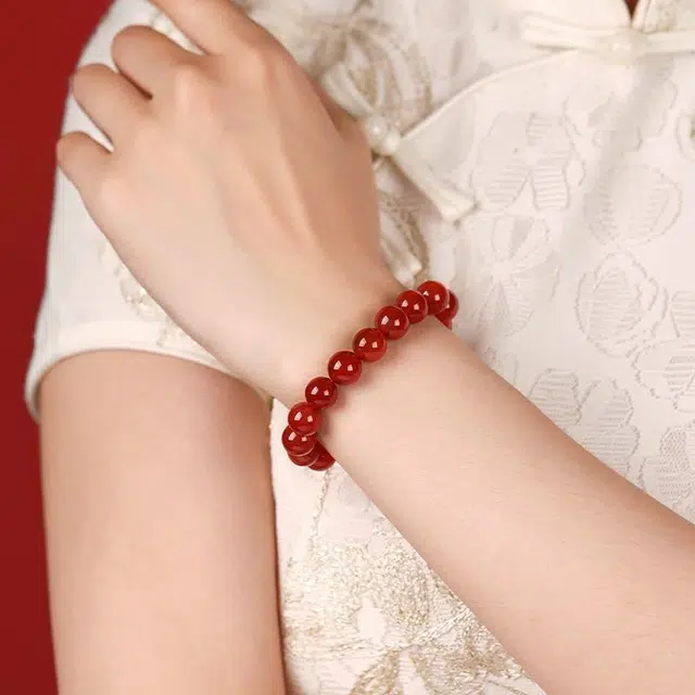 周纪福 细腻温润#好运天然 玛瑙 手串 男女同款情侣款